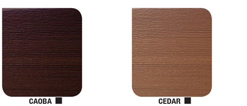 cedar garage door colour